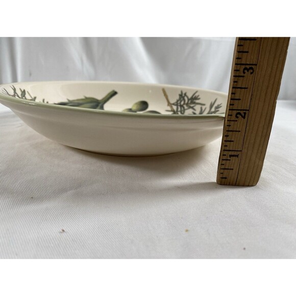 Williams Sonoma Eggplant Herbs Lemon 9 3/4" Ceramic Pasta Dish Serving Bowl #740 - Picture 4 of 4